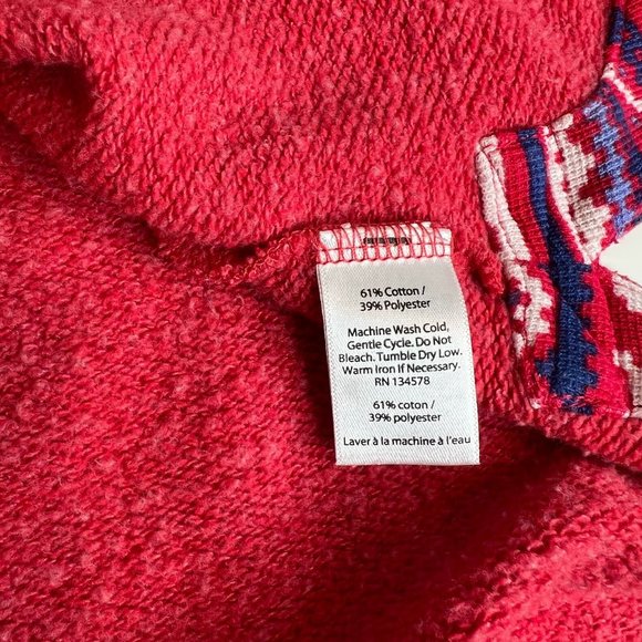 Vineyard Vines 1/4 zip Pullover Sweatshirt with Fair Isle Whale Trim/Accents - S - Picture 8 of 11